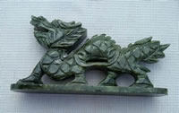 Green Jade Dragond Statue